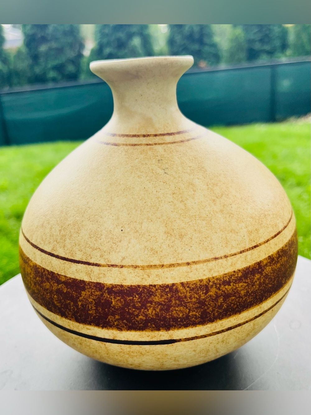 Pottery Craft USA vintage mcm Robert Maxwell stoneware Vase Mid Century modern